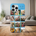Personalisierte Monographie Case-Mate iPhone Hülle<br><div class="desc">Personalisiertes Foto Collage Monogram iPhone Case</div>