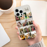 Personalisierte Monographie Case-Mate iPhone Hülle<br><div class="desc">Personalisiertes Foto Collage Monogram iPhone Case</div>