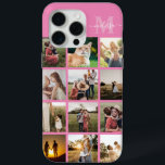 Personalisierte Monographie Case-Mate iPhone Hülle<br><div class="desc">Personalisiertes Foto Collage Monogram iPhone Case</div>