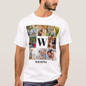 Personalisierte Monographie-Collage T-Shirt (Vorderseite)