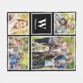 Personalisierte Monographie Ihrer Fotokassettenfam Fleecedecke (Vorderseite (Horizontal))