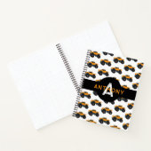 Personalisierte Monster-Lkw-Kinder für Monogramm Notizblock (Innenseite)