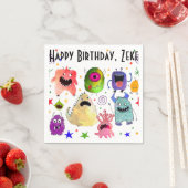 Personalisierte Monster-Party-Servietten Serviette (Beispiel)