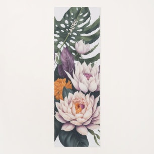 Personalisierte Monstera-Blätter Yogamatte