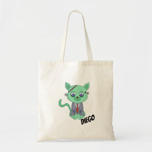 Personalisierte Monsterkatze - Name hinzufügen Tragetasche