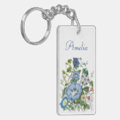 Personalisierte Morgenglorien Schlüsselanhänger (Vorderseite links)