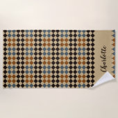 Personalisierte Mosaikfliese Strandtuch (Vorderseite)