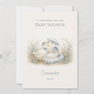 Personalisierte Mother Goose Babywiege Babyparty