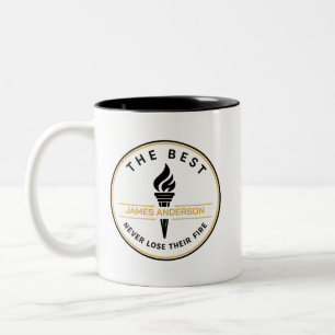 Personalisierte Motivations-Kaffeetasse Zweifarbige Tasse