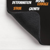 Personalisierte Motivations-Wortwolke  Mousepad (Ecke)
