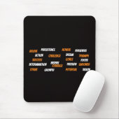 Personalisierte Motivations-Wortwolke  Mousepad (Mit Mouse)