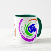 Personalisierte Motivierend Abstrakte Kunst Tasse (VorderseiteRechts)