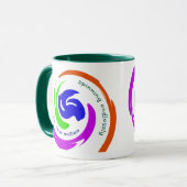 Personalisierte Motivierend Abstrakte Kunst Tasse (Vorderseite Links)