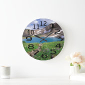 Personalisierte Motivierend Bergmauer-Uhr Große Wanduhr (Zuhause)