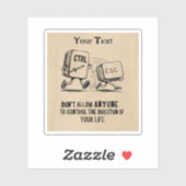 Personalisierte Motivierend Kontrolle Ihr Leben Aufkleber (Blatt)