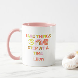 Personalisierte Motivierend Quotes Niedlich Retro Tasse