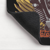 Personalisierte Motorrad-Adlerwochenfahrer-Garage Mousepad (Ecke)