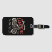 Personalisierte Motorrad-Rebell-Biker-Garage Gepäckanhänger (Vorderseite (Horizontal))