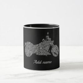 Personalisierte Motorrad-Tasse Tasse