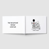 Personalisierte Motorrad- und Sidecar-Hochzeit Gästebuch (Voll)