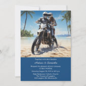 Personalisierte Motorradhochzeit Einladung (Vorderseite)