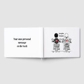 Personalisierte Motorradhochzeit Gästebuch (Voll)