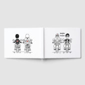 Personalisierte Motorradhochzeit Gästebuch (Voll)