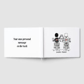 Personalisierte Motorradhochzeit Gästebuch (Voll)