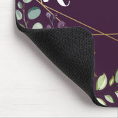 Personalisierte Mouse Pad Plum Lila Rose Gold Geom Mousepad (Ecke)