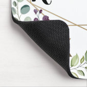 Personalisierte Mouse Pad White Roses Gold Geom Mousepad (Ecke)