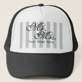 Personalisierte Mr. and Mrs. Click to Customize Co Truckerkappe (Vorderseite)