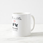 Personalisierte Mr. and Mrs Coffee Tasse (VorderseiteRechts)