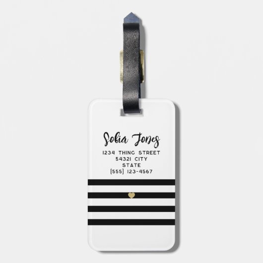 Personalisierte Mr. and Mrs. Script Wedding Newlyw Gepäckanhänger (Rückseite vertikal)