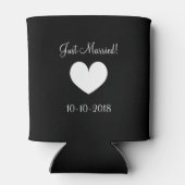 Personalisierte Mr. and Mrs. wedding can coolers Dosenkühler (Rückseite)