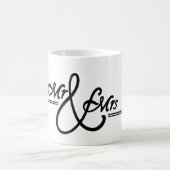 Personalisierte Mr. and Mrs. Wedding Tasse (Mittel)