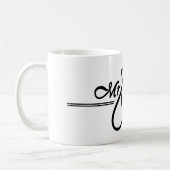 Personalisierte Mr. and Mrs. Wedding Tasse (Links)