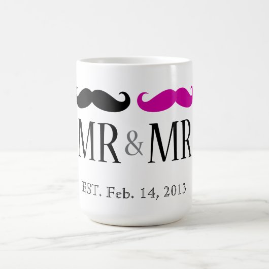 Personalisierte MR & MR-Tasse Kaffeetasse (Mittel)