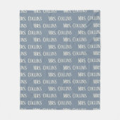 Personalisierte Mr & Mrs Jubiläum-Decke als Gesche Fleecedecke (Vorderseite)