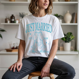 Personalisierte Mr. & Mrs. Shirts, Newlyweds Shirt