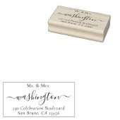 Personalisierte Mr. & Mrs. Wedding Rücksendeadress Gummistempel (Stempel)