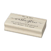 Personalisierte Mr. & Mrs. Wedding Rücksendeadress Gummistempel (Stempel)