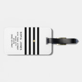 Personalisierte Mr. und Mrs. White Wedding neu Gepäckanhänger (Rückseite horizontal)