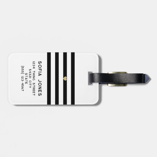 Personalisierte Mr. und Mrs. White Wedding neu Gepäckanhänger (Rückseite horizontal)