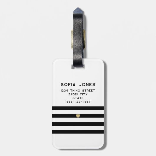 Personalisierte Mr. und Mrs. White Wedding neu Gepäckanhänger (Rückseite vertikal)