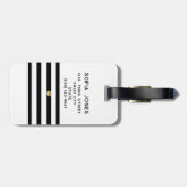 Personalisierte Mr. und Mrs. White Wedding neu Gepäckanhänger (Rückseite horizontal)