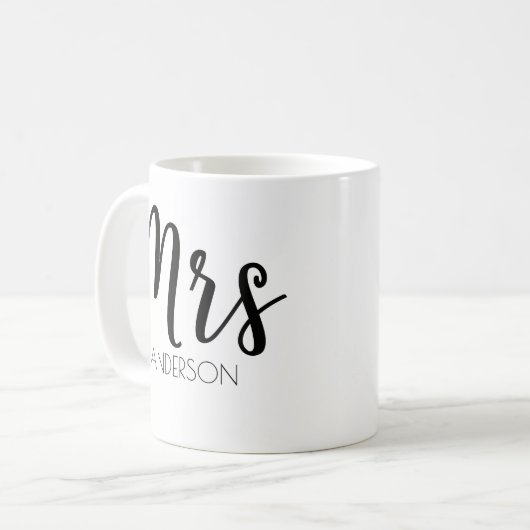 Personalisierte Mrs. Coffee Tasse (Vorderseite Links)