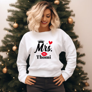 personalisierte Mrs Frauen T-Shirt