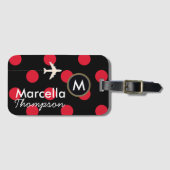 personalisierte mrs reisen / Punkte Gepäckanhänger (Vorderseite (Horizontal))