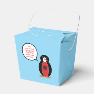 Personalisierte Ms. Penguin Albanien Take-Out Geschenkschachtel