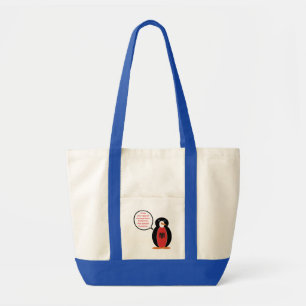 Personalisierte Ms. Penguin Albanien Tragetasche